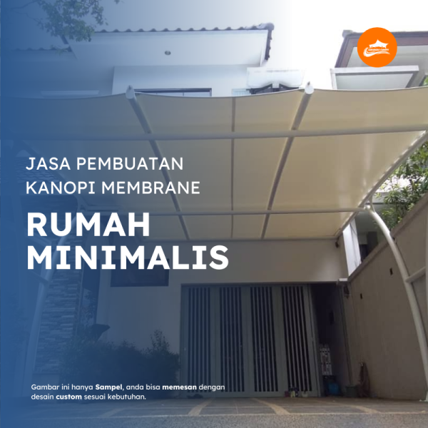 Kanopi membrane rumah minimalis