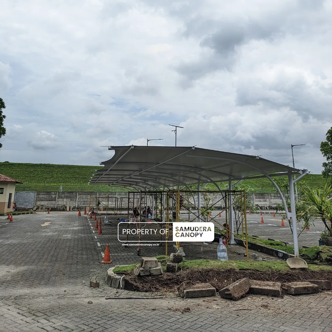 Kanopi membran Area Parkir Manor Building Jakarta Barat