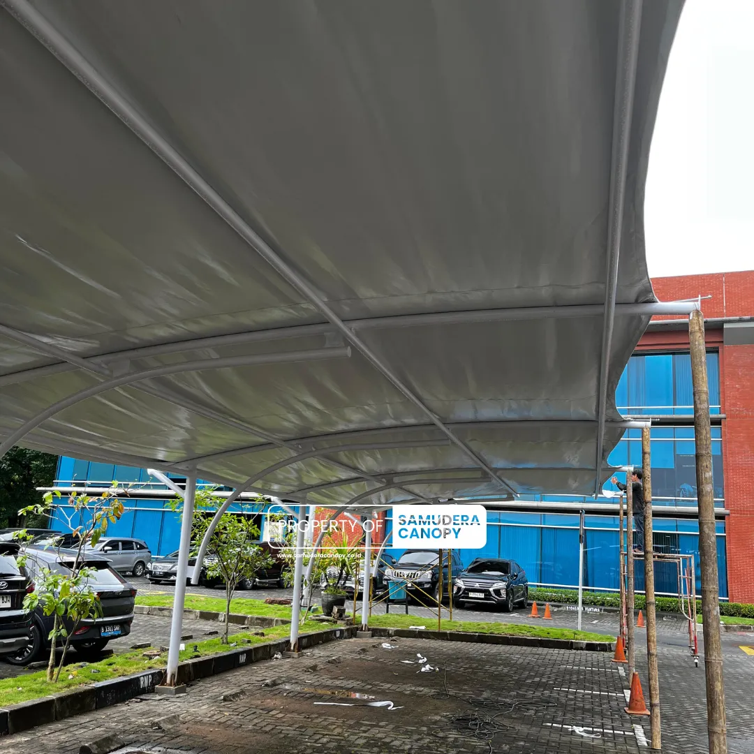 Kanopi membran Area Parkir Manor Building Jakarta Barat - Detail 1